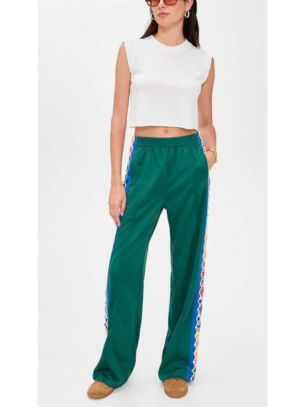 MOTHER Women's Green The Personal Best Sneak Sweats SIZe M NWT